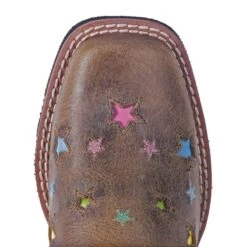 Dan Post Youth Starlett Sq Toe Brown Boots -Vevo Shop TE027137 toe