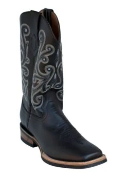 Ferrini Mens French Calf Sq Toe Black Boots