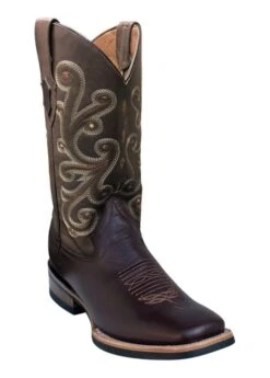 Ferrini Mens French Calf Sq Toe Choc Boots