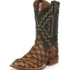 Tony Lama Mens Sq Toe Leviathan Choc Boots -Vevo Shop TE030739