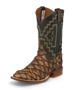 Tony Lama Mens Sq Toe Leviathan Choc Boots