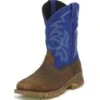 Tony Lama Mens WP Steel Rousta Blue Boots -Vevo Shop TE030752