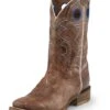 Nocona Mens Sq Toe Go Round Tan Boots -Vevo Shop TE030797