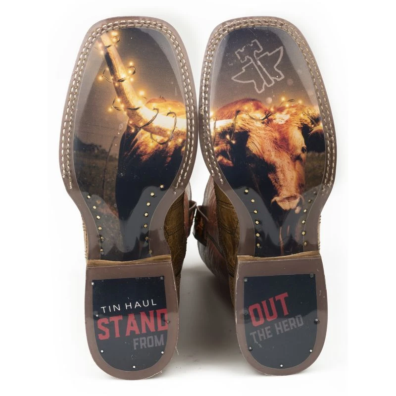 Tin Haul Mens Square Toe Keep Out Boots 4 Tin Haul Mens Square Toe Keep Out Boots - Image 2