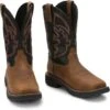 Justin Boots Justin Mens Stampede Rush Sq Toe Boots