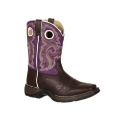 Durango Big Kids Sq Toe Western Boots