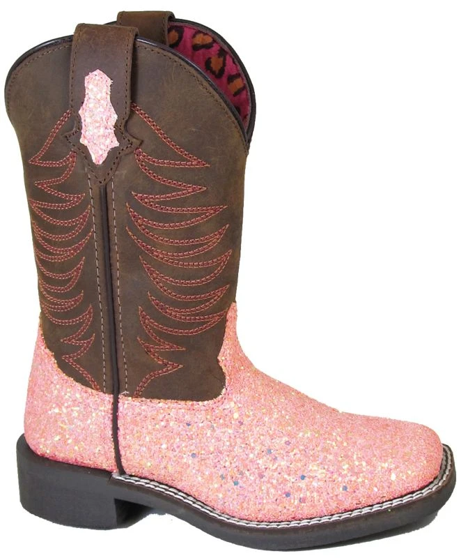 Smoky Mountain Kids Ariel Pink Glitter Boots 3 Smoky Mountain Kids Ariel Pink Glitter Boots