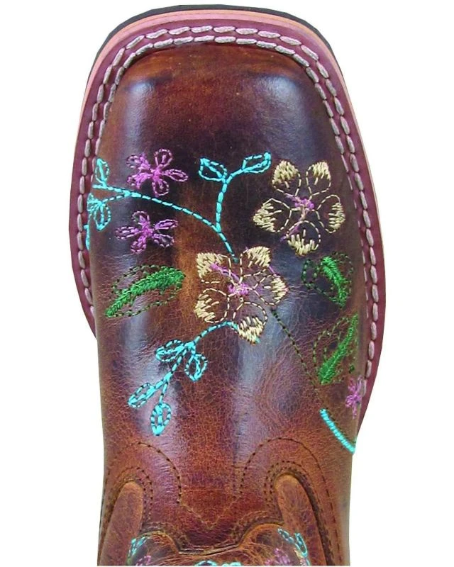Smoky Mountain Youth Floralie Brown Boots 4 Smoky Mountain Youth Floralie Brown Boots - Image 2